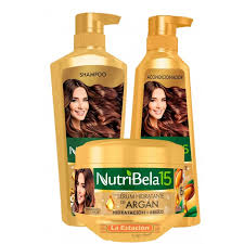 NUTRIBELA ARGAN KIT 1SHAMPO X 400+1ACONDX 370+ 1TRATAM X 300ML